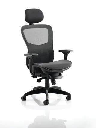 Stealth Shadow High Mesh Back Ergonomic Posture Chair with Arms
