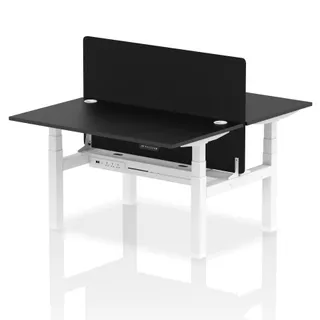 Air Back-to-Back Height Adjustable Bench Desk - 2 Person