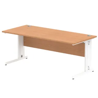 Impulse Straight Desk Cable Managed Leg