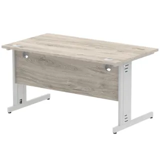 Impulse Straight Desk Cable Managed Leg