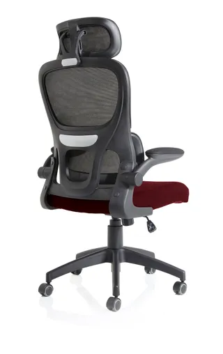 Iris Task Operator Mesh Back Fabric Seat With Headrest