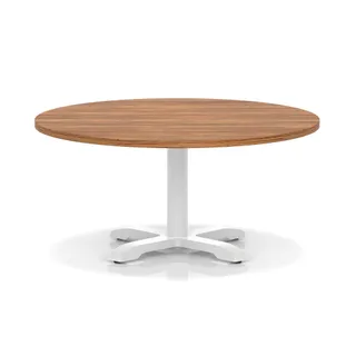 Italia Round Coffee Table With Cross Base