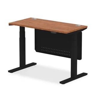 EE - Air Height Adjustable Slimline Desk With Cable Ports