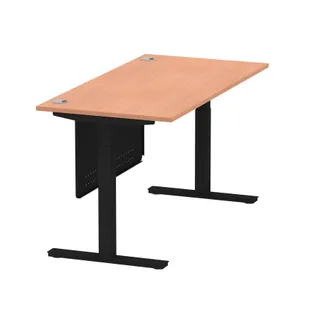 Air Height Adjustable Desk With Cable Ports