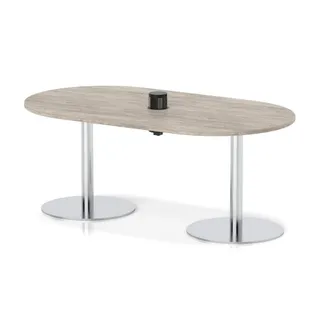 Italia Volta Poseur Boardroom Table With Pop-up Power Module