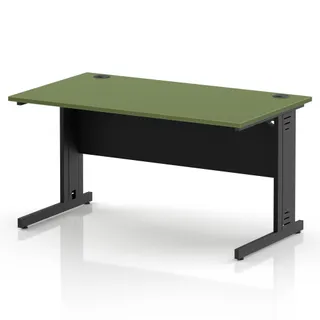 Impulse Straight Desk Cable Managed Leg