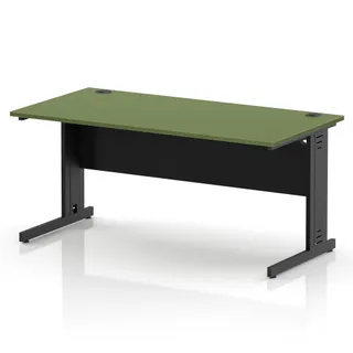 Impulse Straight Desk Cable Managed Leg