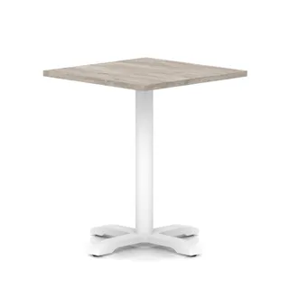 Italia Square Poseur Table With Cross Base