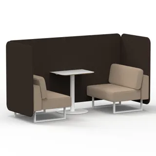 Brixworth Bench Booth in Two Tone