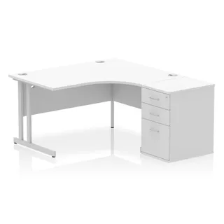 Impulse Cantilever Crescent Desk Workstation