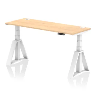 Air Height Adjustable Slimline Desk With Cable Ports