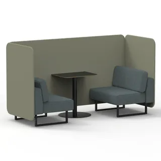 Brixworth Bench Booth in Two Tone