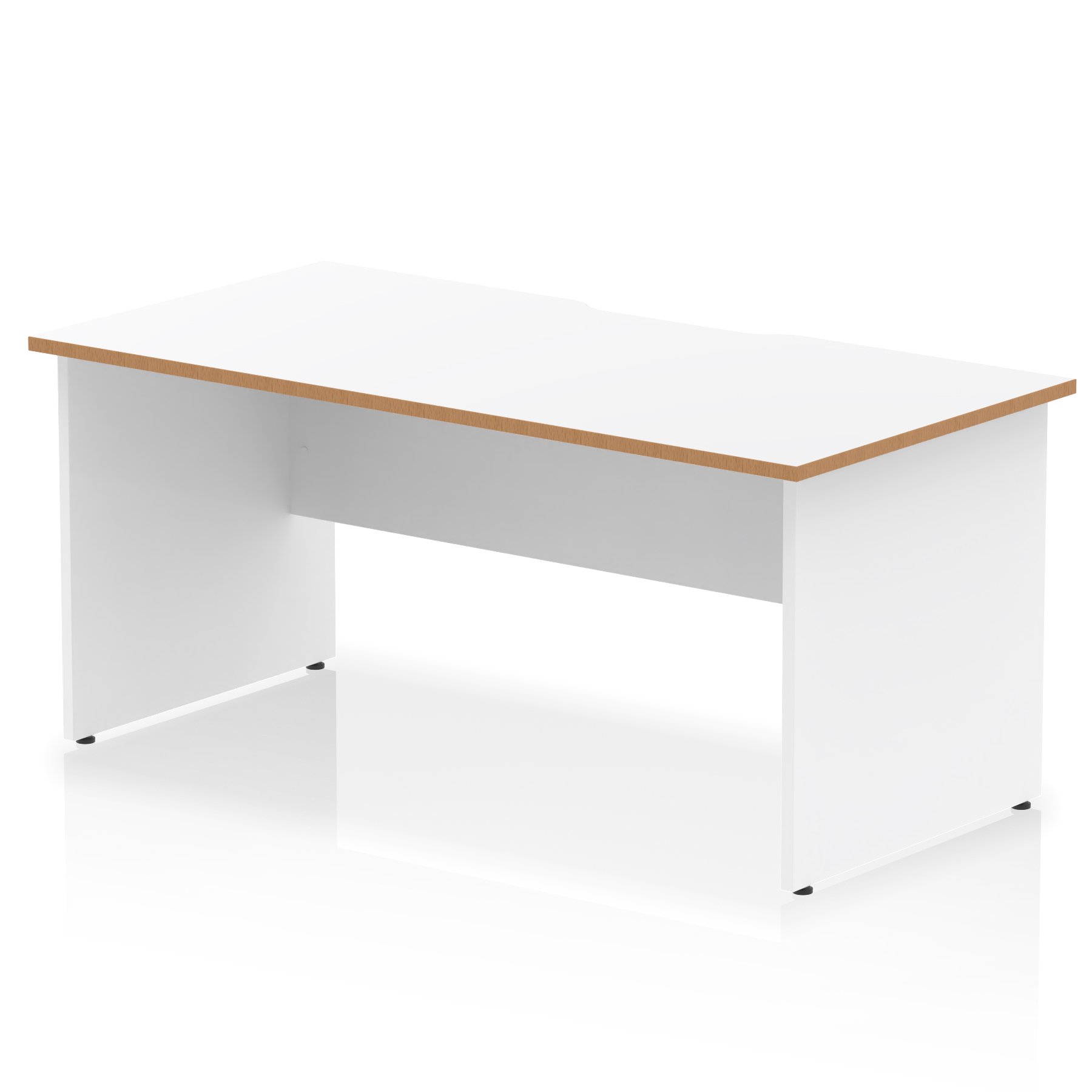 Impulse Scalloped Edge Straight Desk Panel End Leg