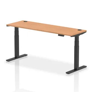 EE - Air Height Adjustable Slimline Desk With Cable Ports