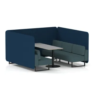 Brixworth Bench Booth in Two Tone