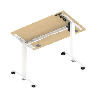 Air Lite Height Adjustable Slimline Desk With Cable Ports