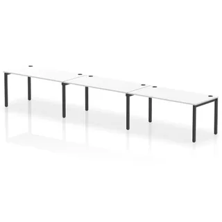 Impulse Single Row Bench Desk - 3 Person