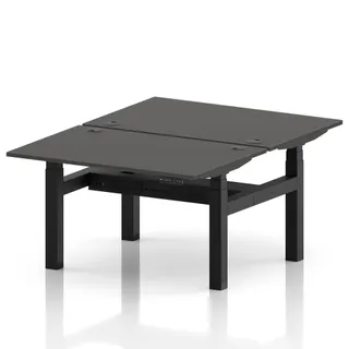 Air Back-to-Back Height Adjustable Bench Desk - 2 Person