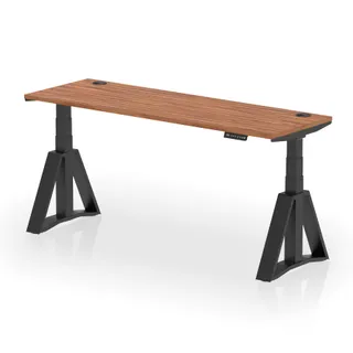 Air Height Adjustable Slimline Desk With Cable Ports