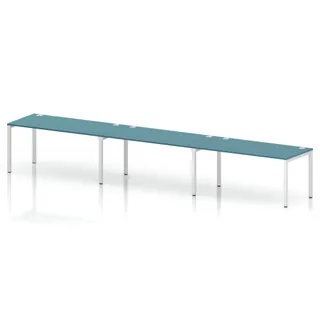 Impulse Single Row Bench Desk - 3 Person