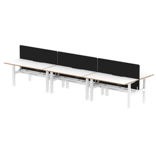 Oslo Air Back-to-Back Height Adjustable Bench Desk