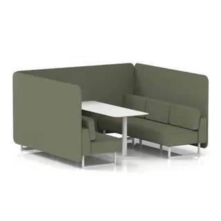 Brixworth Bench Booth in Single Tone
