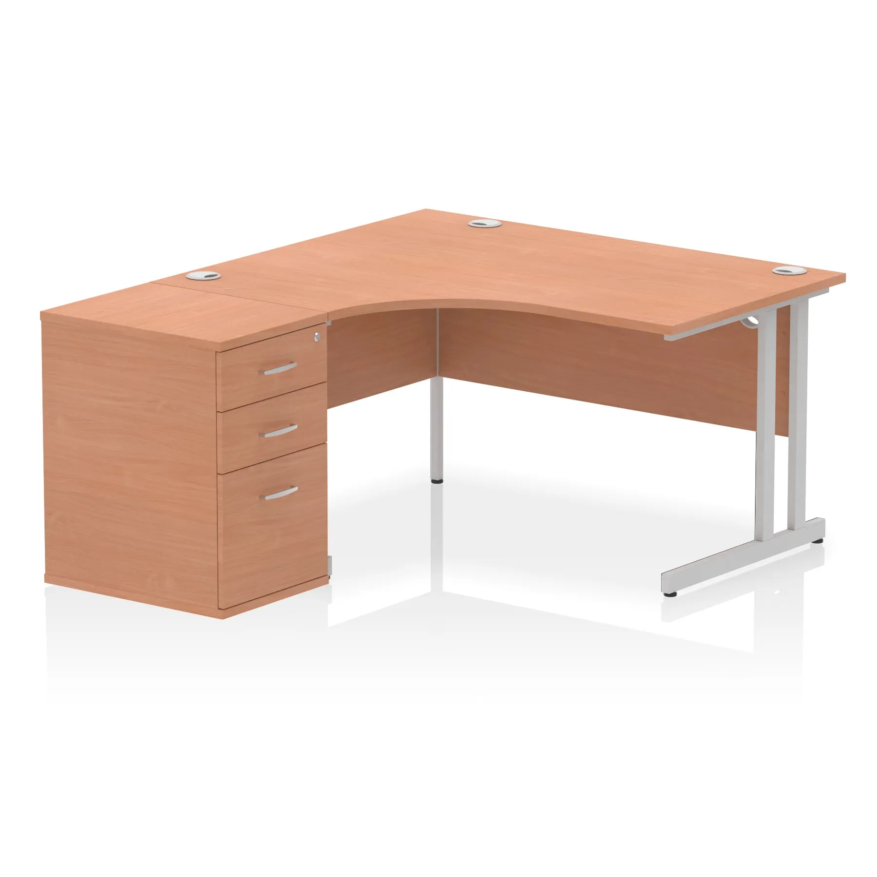 OE - Impulse Cantilever Crescent Desk Workstation