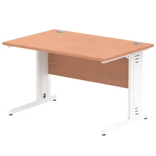 Impulse Straight Desk Cable Managed Leg