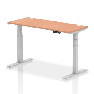 EE - Air Height Adjustable Slimline Desk With Cable Ports