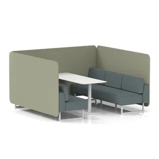 Brixworth Bench Booth in Two Tone