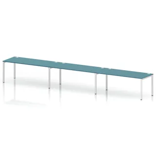 Impulse Single Row Bench Desk - 3 Person