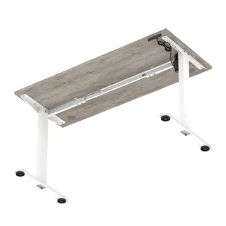 Air Lite Height Adjustable Slimline Desk With Cable Ports
