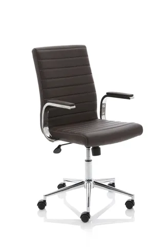 Impulse 1600mm Cantilever Straight Desk With Mobile Pedestal and Ezra Executive Chair