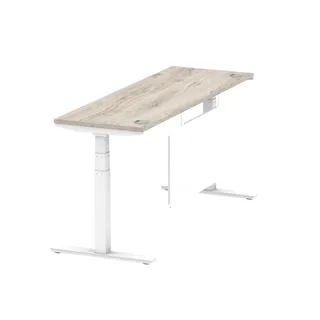 Air Height Adjustable Slimline Desk With Cable Ports