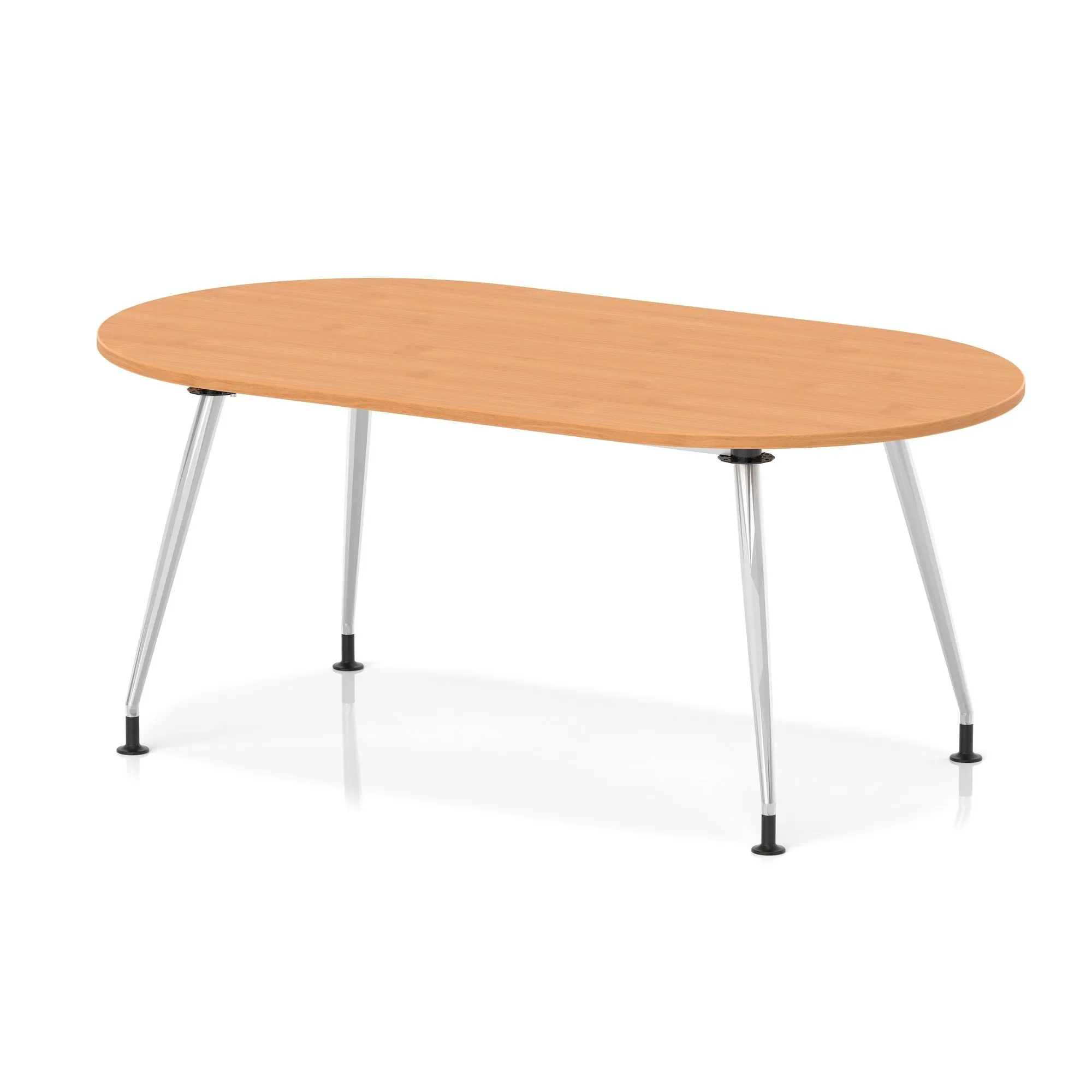 Impulse Boardroom Table With Silver Leg Frame