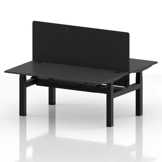 Air Back-to-Back Height Adjustable Bench Desk - 2 Person