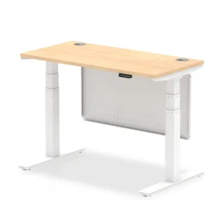 Air Height Adjustable Slimline Desk With Cable Ports