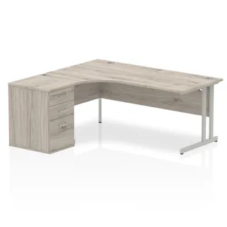 OE - Impulse Cantilever Crescent Desk Workstation