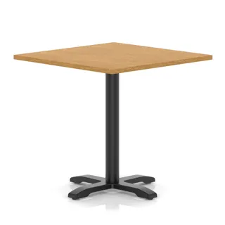 Italia Square Poseur Table With Cross Base