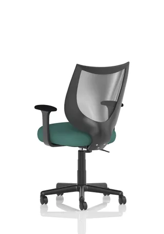 Camden Medium Back Black Mesh Task Operator Office Chair With Arms