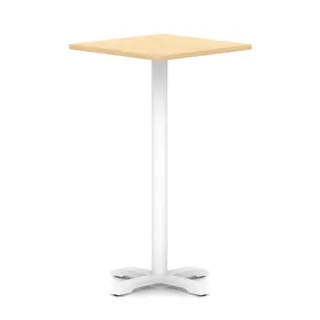 Italia Square Poseur Table With Cross Base
