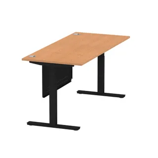 Air Height Adjustable Desk With Cable Ports