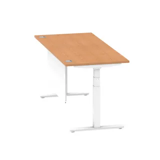 Air Height Adjustable Desk With Cable Ports