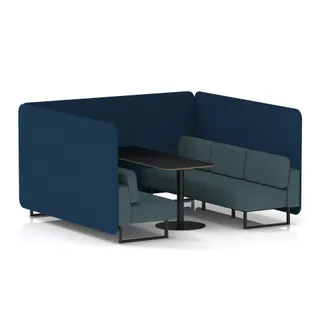 Brixworth Bench Booth in Two Tone
