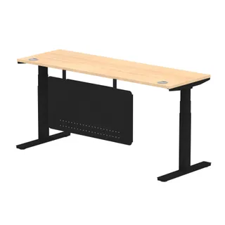 Air Height Adjustable Slimline Desk With Cable Ports