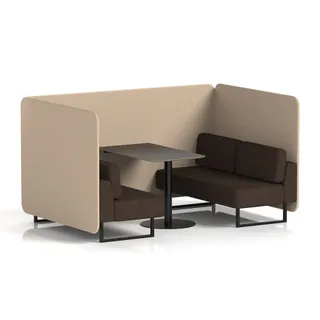 Brixworth Bench Booth in Two Tone