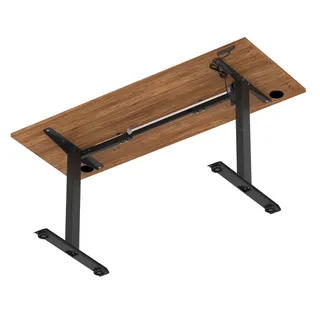 Air Lite Height Adjustable Slimline Desk With Cable Ports