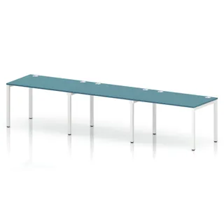 Impulse Single Row Bench Desk - 3 Person