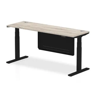 Air Height Adjustable Slimline Desk With Cable Ports
