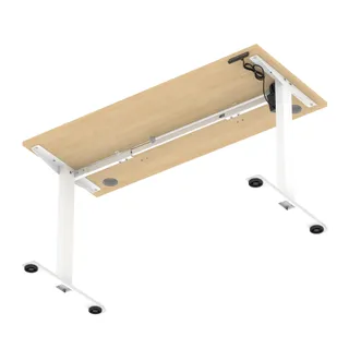 Air Lite Height Adjustable Slimline Desk With Cable Ports